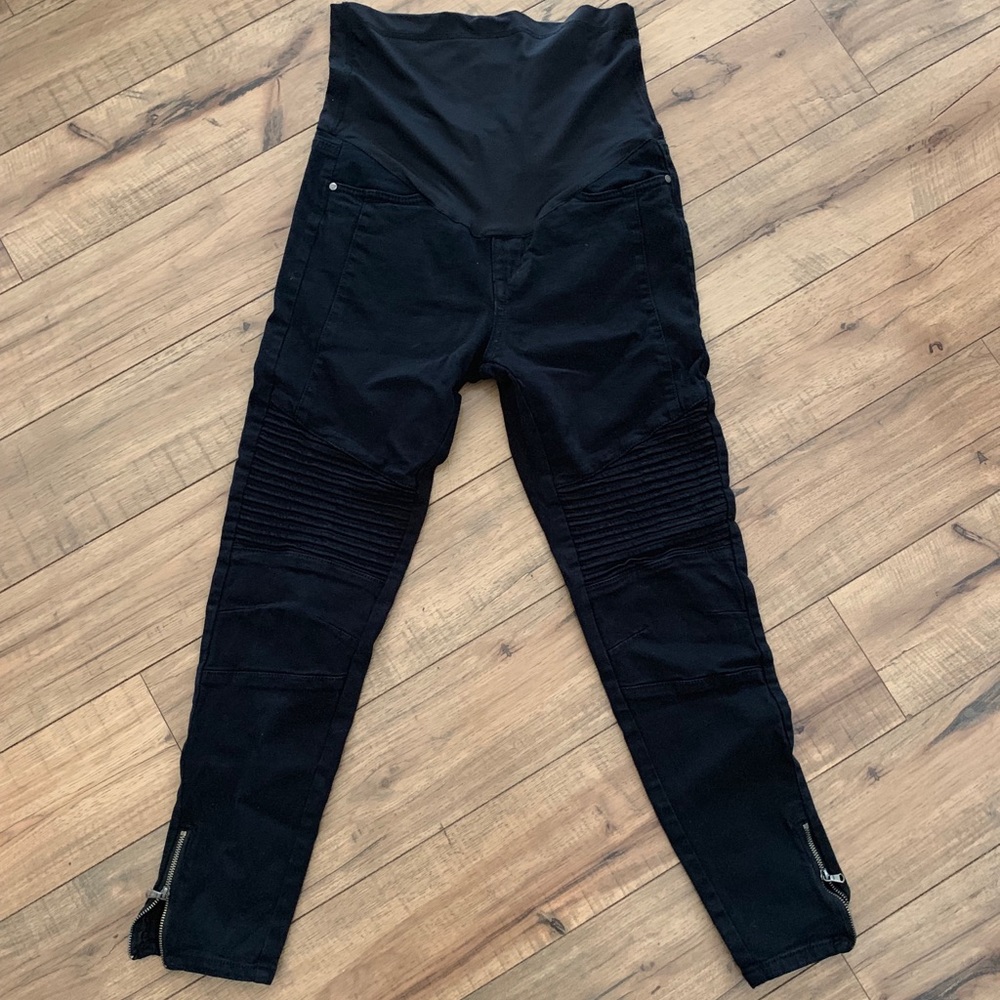 Pink Blush Maternity Moto Jeans